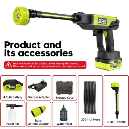 Sielvane SEESE AquaJet — Cordless Pressure Washer